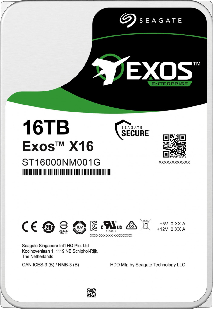 Жесткий диск Seagate Exos X16 16TB ST16000NM001G купить в Минске